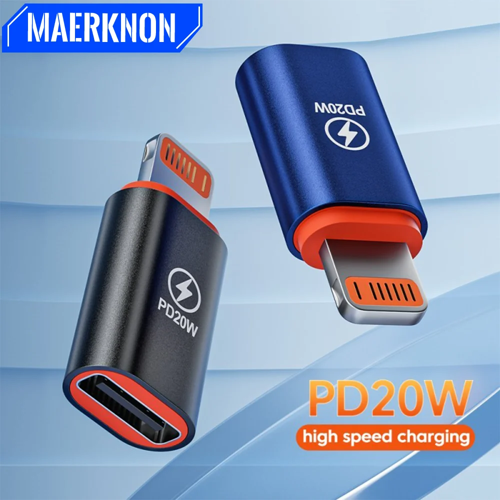 

For IOS OTG USB PD 20W Adaptador For iPhone 14 13 12 11 iPad Lighting Male to USB Type C Adapter For IOS 13 above