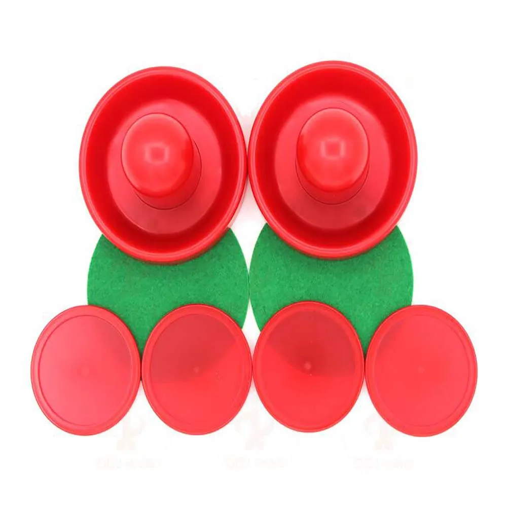 8pcs/set Air Hockey Accessory 96mm Indoor Air Hockey Table Felt Pusher Durable Set Pucks Accessory for Home Activity air hockey accessories