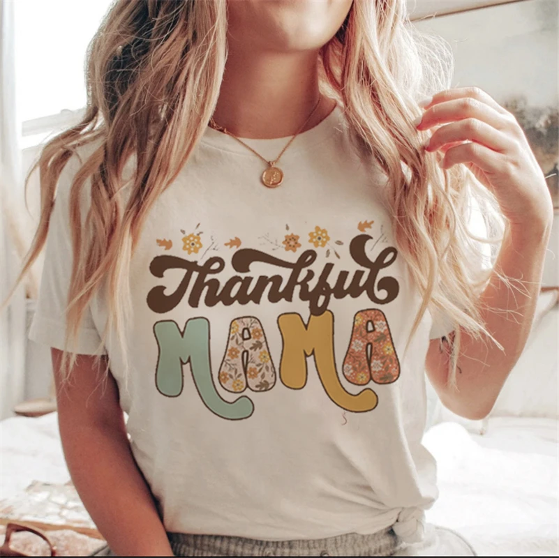 Lettera stampata bianca cartone animato Halloween autunno maglietta casual vestiti tendenza anni '90 donna donna T costume donna stampa grafica925_voghion.com