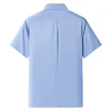 New Anti-Wrinkle Men Shirts Short Sleeves Dress Shirts For Men Slim Fit Camisa Social Business Blouse Pocket White Shirt S-7XL 5