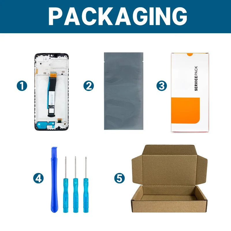 LADYSON per Xiaomi Redmi 10C Schermo LCD per Xiaomi Redmi 10C Sostituzione dello Schermo 220333QAG 220333QBI 220333QNY 220333QL Display LCD Touch Digitizer Assembly 6.7 Kit (Nero