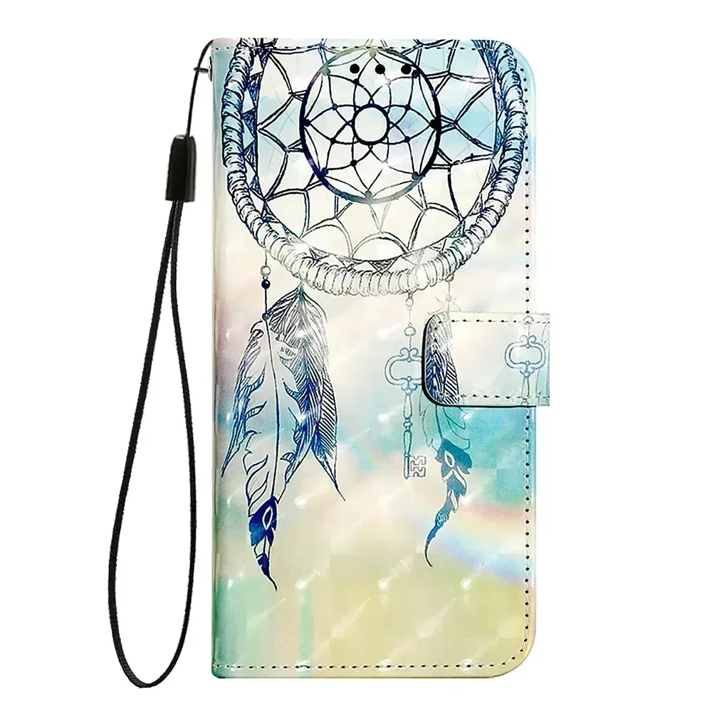Colorful PU Leather Flip Wallet Phone Case with Card Holder