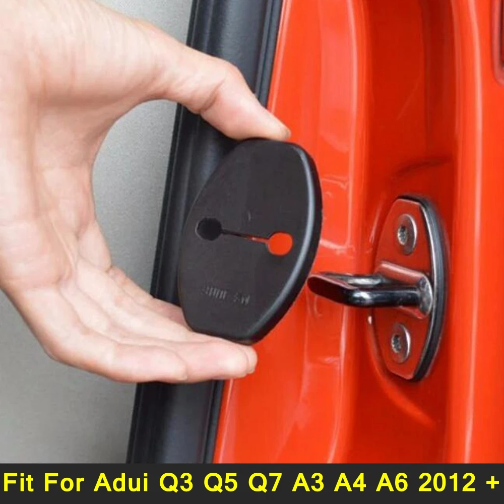 

Auto Styling Door Lock Buckle Cap Protective Cover Trim For Adui Q3 Q5 Q7 A3 A4 A6 2012 - 2024 Interior Refit Kit Accessories