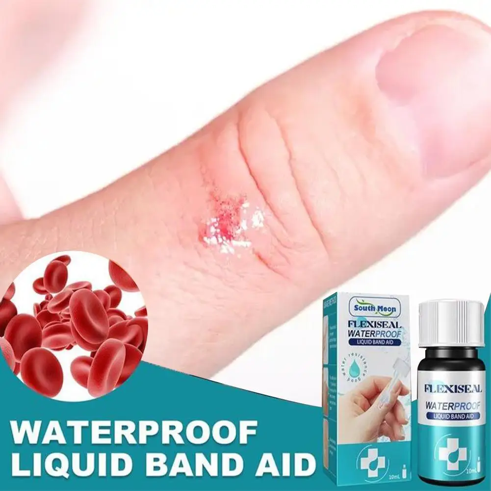 Waterproof First Aid Liquid Bandage 10ml For Wounds Healing Gel Patch Hemostasis Plaster