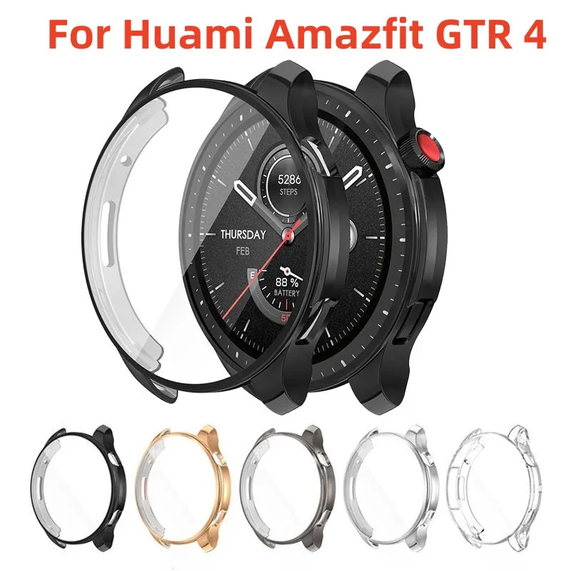 Protector Pantalla TPU Para Huami Amazfit Active 2 Square - 3 Piezas, Antihuellas, Flexible, Transparente
