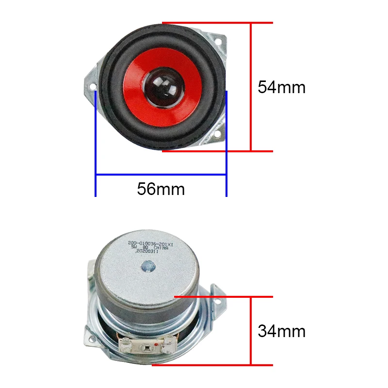 2PCS For JBL Special Coating 2 inch Full Range frequency speaker 8ohm 5W
