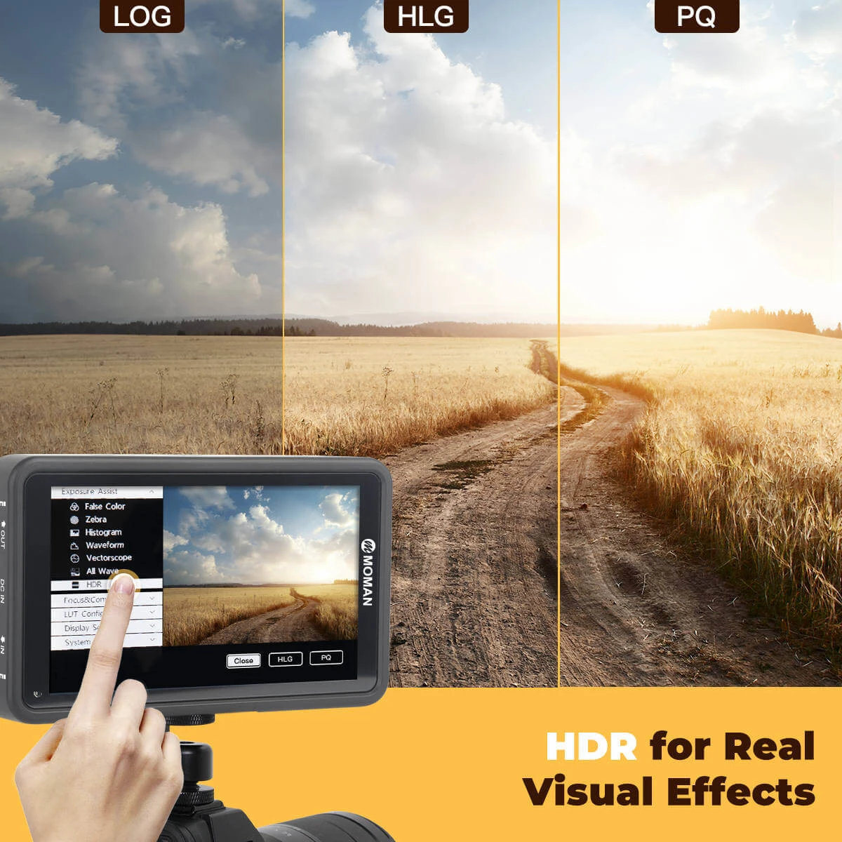 Moman M5 Field Monitor DSLR Camera HDMI-compatibe 3D LUT 1920x1080 Video Portable 4K Monitor Studio reference Live Streaming