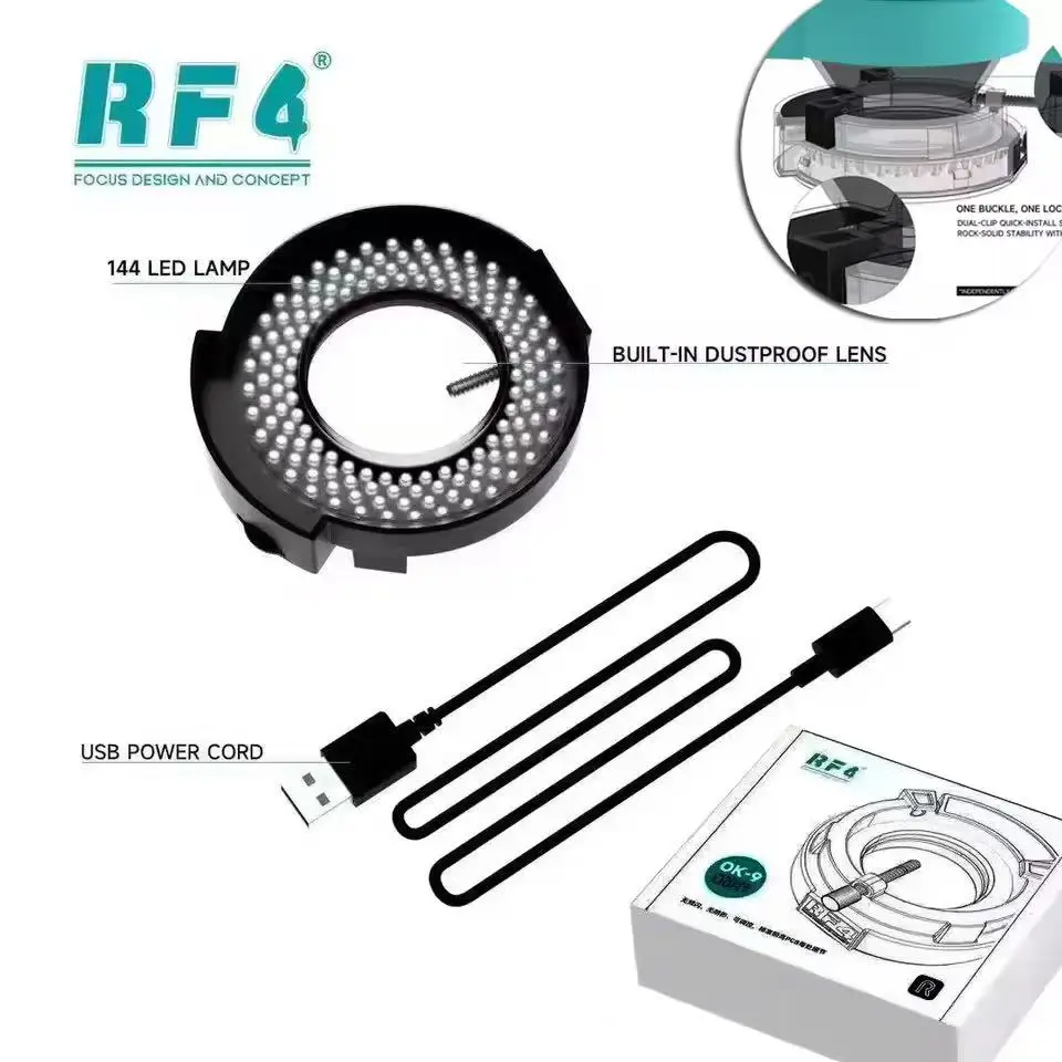 RF4 OK-9 현미경 조명 144LED 고밀도 램프 비드 어레이 현미경 램프용