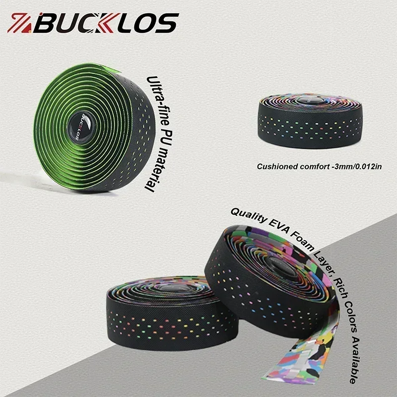 Road Bike Handlebar Tape Bicycle Silica Gel EVA Perforated Bar Wrap Belt Breatha
