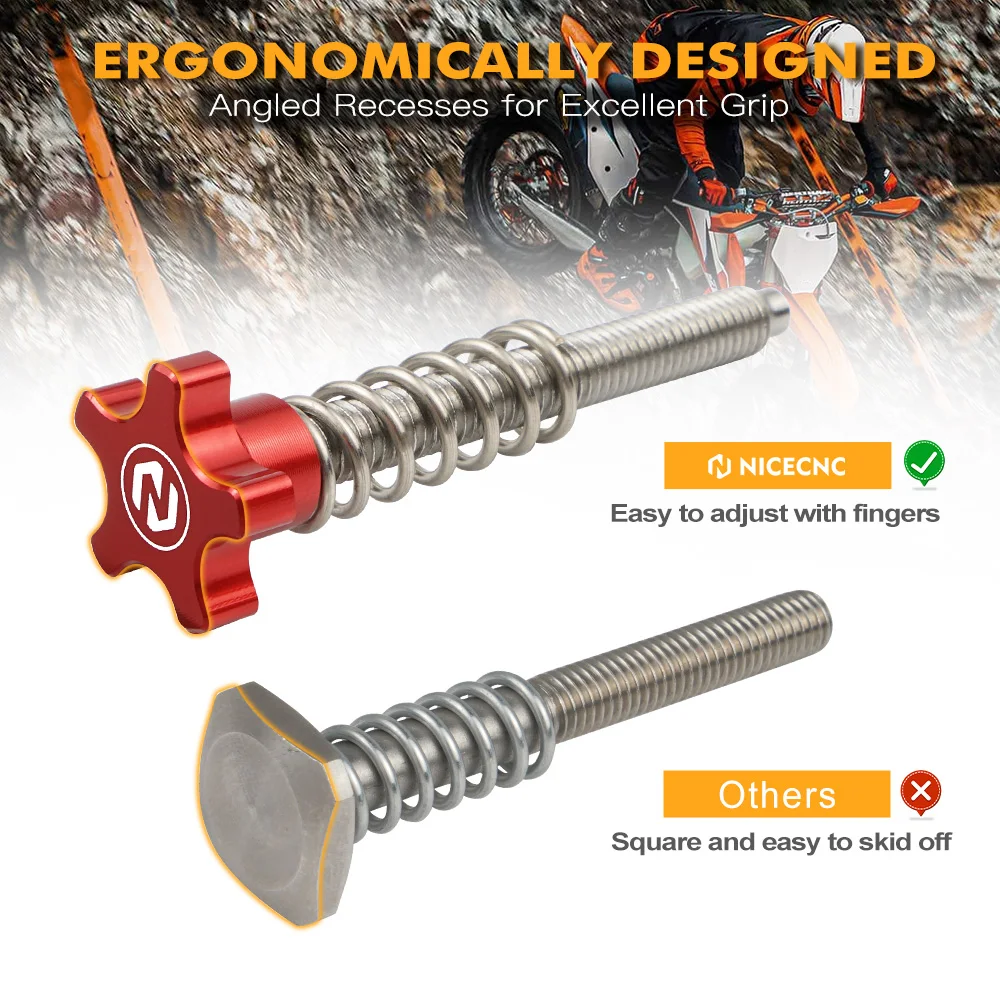 

NiceCNC For Gas Gas GasGas EC 250 300 EX300 2021-2023 Throttle Air Speed Idle Screw Bolt Adjuster Motocross Accessories Aluminum