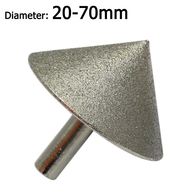 

1Pcs 20-70mm Diamond Chamfer Grinding Head 90 Dregree Drill Bit Wheel For Stone Glass Ceramics Polishing Carving Tools