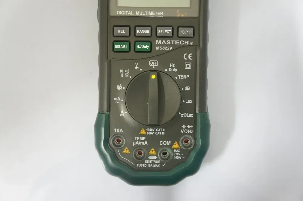 Mastech MS8229 5-in-1 Digital Multimeter Lux Sound Level Humidity Temperature Tester True RMS detail image 3