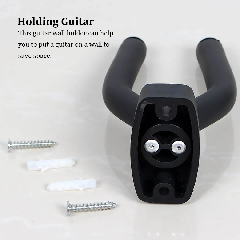 Acoustic Electric Guitar Holder Wall Mount Metal String Instruments Bass Ukulele Violin Hook Display Hanger Bracket