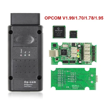 OPCOM V2014 V1.99/1.78/1.70/1.59 For Opel Flash Firmware Update OBD2 Diagnostic Scanner Tool With PIC18F458 FTDI CAN BUS 1