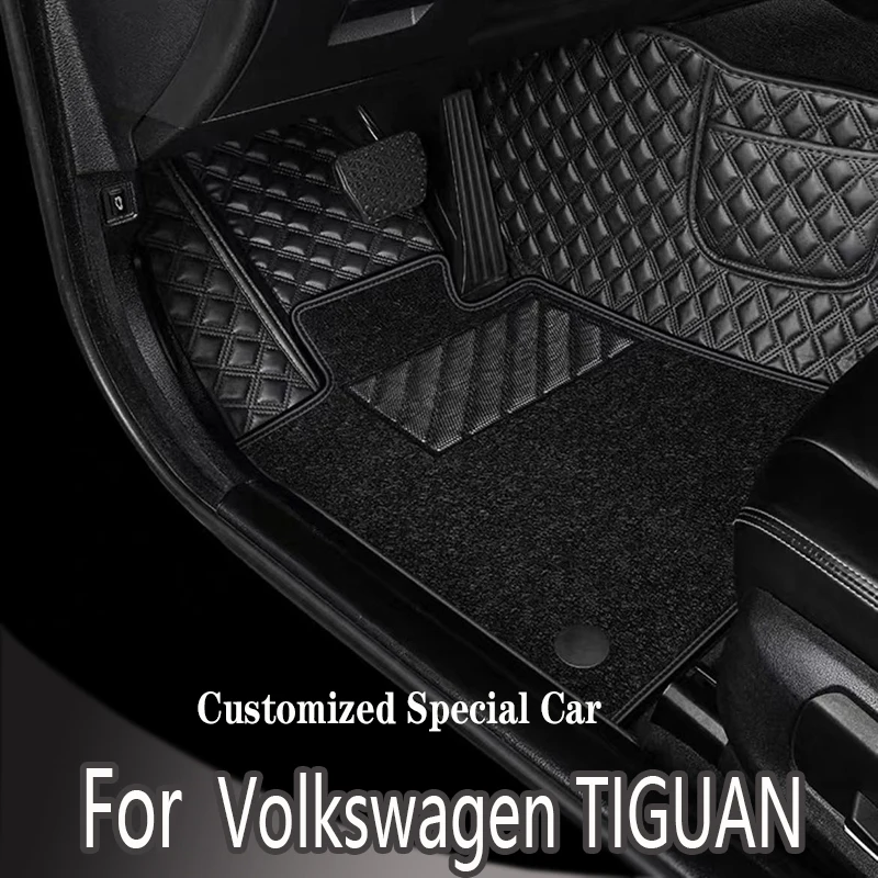 

Car floor mats for Volkswagen TIGUAN 2009 2010 2011 2012 2013 2014 2015 2016 Custom auto foot Pads automobile carpet cover