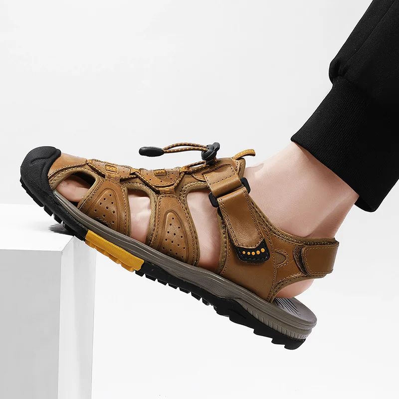Large Size Men's Sandals Breathable Casual Shoes Outdoor Plus Size 47 48 Men's Beach Shoes Rubber Outsole For Men