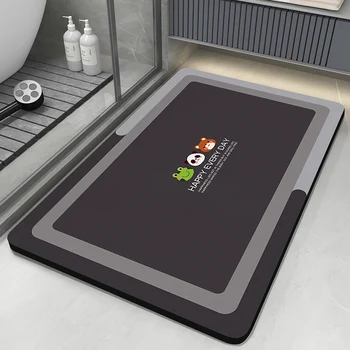 Tappeto da bagno super assorbente Tappetino da bagno Tappetini da pavimento Tappetino da doccia antiscivolo ad asciugatura rapida Tappeto da toilette lavabile 1