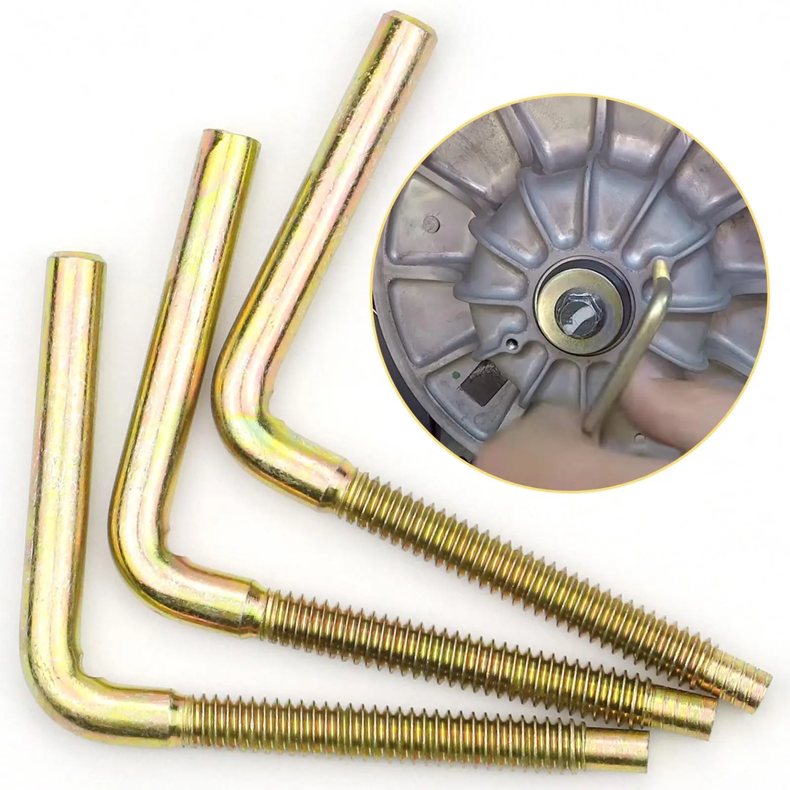 Belt Changing Tool Drive Clutch Puller Tool 3 Pieces Clutch Drive Belt Removal Tool 2875911 Replaces Spare Parts For Polaris RZR XP Turbo Ranger XP 1000