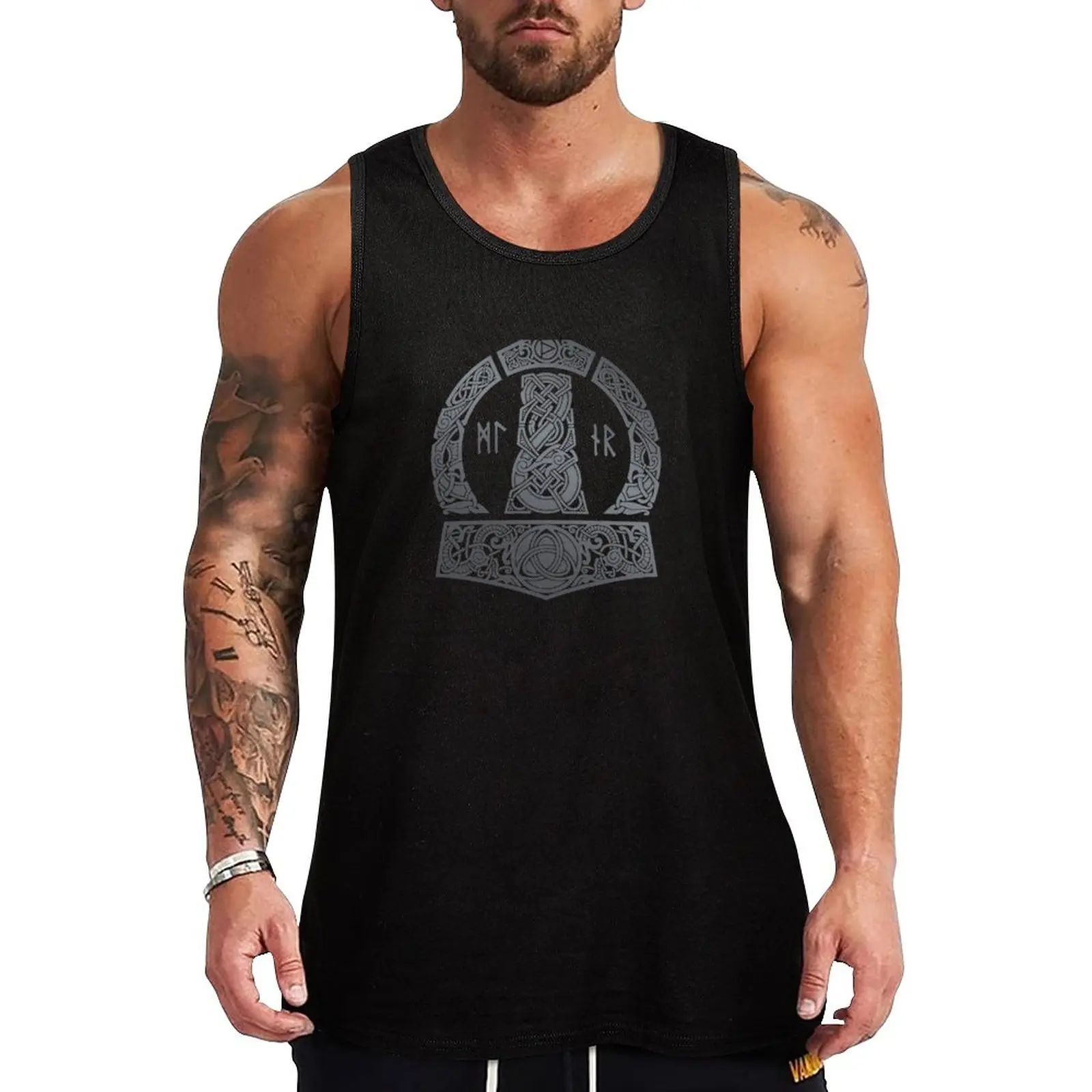

New MJOLNIR Tank Top Men's summer t-shirt anime Male vest essentials