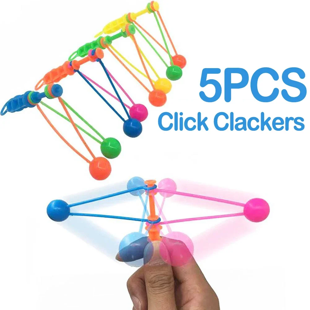 135PcsPlasticTouchBallsClickClackerBallToyHandShakingDouble