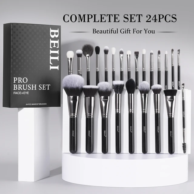 BEILI professional advanced makeup brush set eye face makeup brush foundation blush eye shadow smudge mixed makeup brush beauty