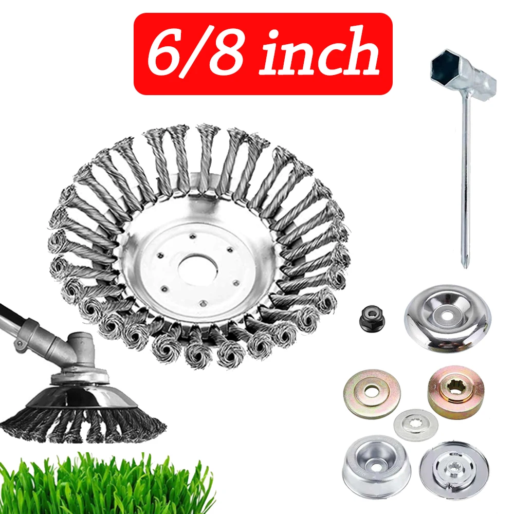 Steel-Wire-Rotary-Brush-Cutter-Trimmer-Head-Weed-Blade-Cutter-with ...
