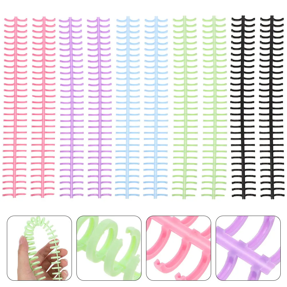 10Pcs 튼튼한 루스 리프 바인더 링 노트북 데스크 캘린더 개인 주최자 스크랩북을위한 고품질 플라스틱 바인더 링