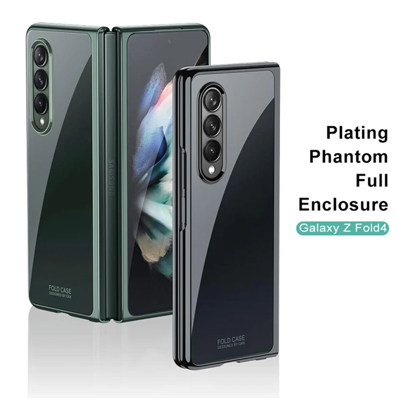 For Samsung Galaxy Z Fold 4 Case Ultra thin Electroplating Full Protection Anti-Fingerprint Cover for Galaxy Z Fold4 케이스 GKK