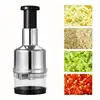 Manual Onion Chopper Stainless Steel Garlic Presser Food Crusher Cutter Meat Mincer Hand Press for Vegetable Kitchen Tool 3