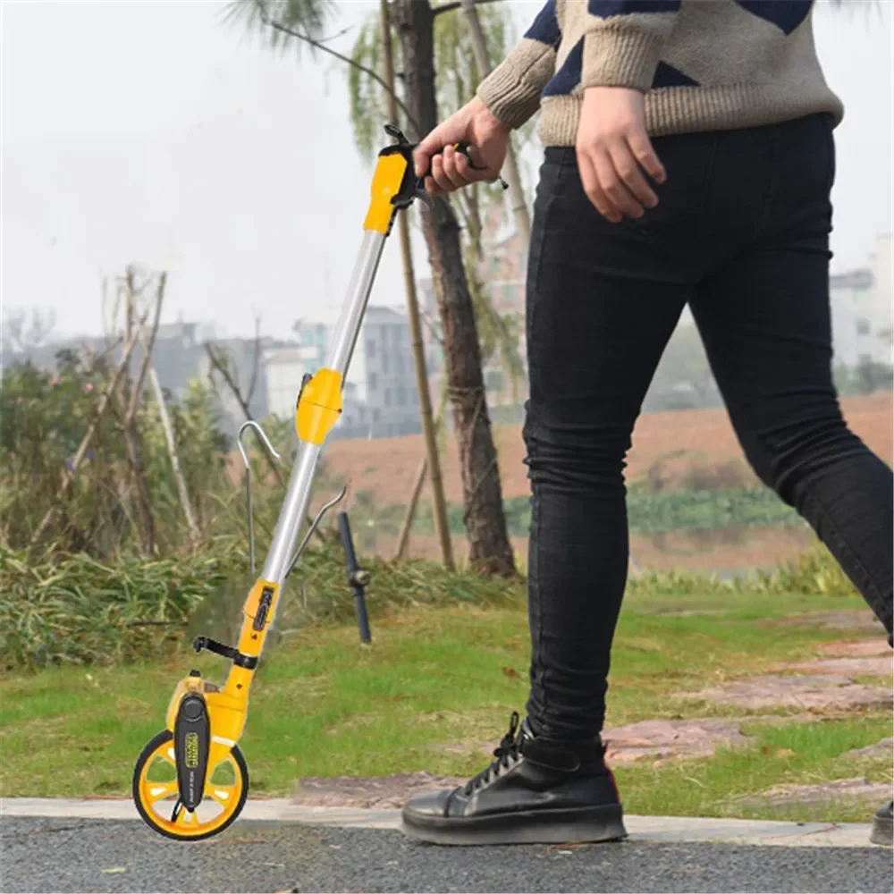 

Portable Distance Measure Wheel Handheld Mechanical Range Finder Measuring Wheel Handheld Wheel Range Finder Walking Rangefinder