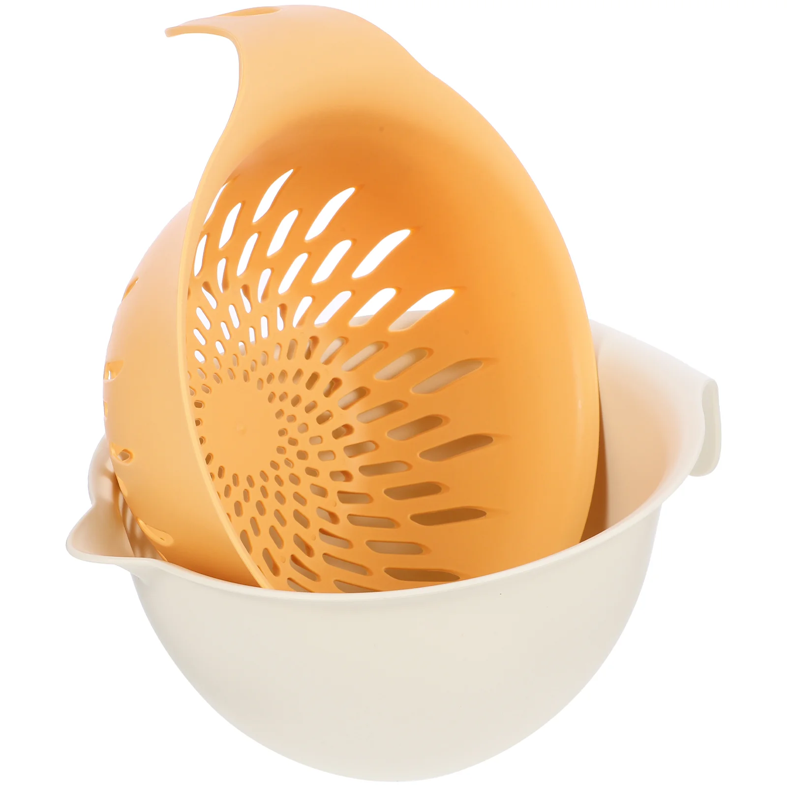 

Vegetable Draining Basket Fruit Strainer Colander Double Layer Draining Basket (L)