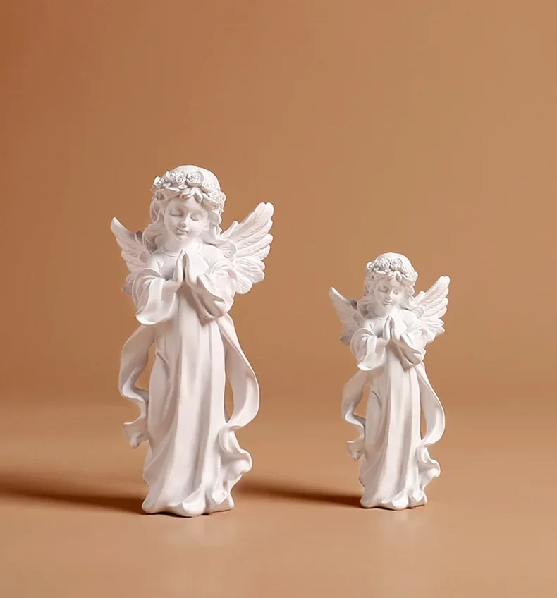 Praying Angel Figurine Resin Tabletop Decoration