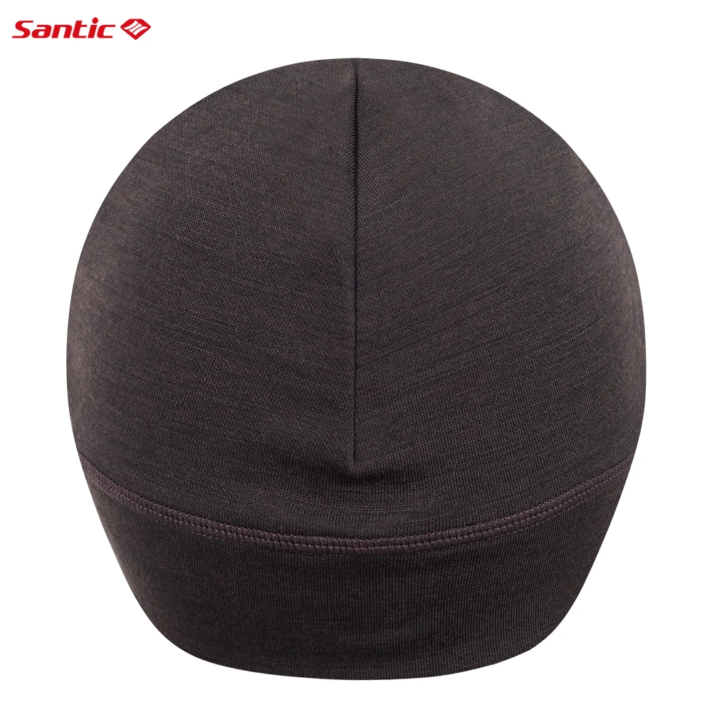 Santic Cycling Cap Mens Winter Knitted Wool Sports Hats Warm Bicycle Equipment Quality Seamless Elastic MTB Road Riding Caps