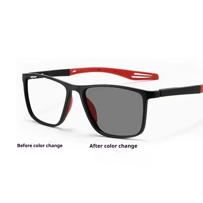 Men's Spring Leg Photochromic Sports Sunglasses & Reading Glasses with Anti-Blue Light Protection