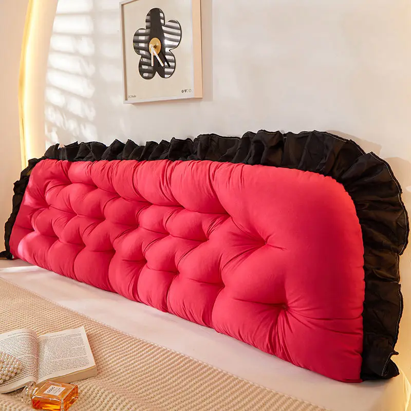 Flannelette Bed Backrest Bedside Upholstered Bed Cushion Pillow Large  Backrest Upholstered Cushion Headboard Bed Head Freeship - AliExpress