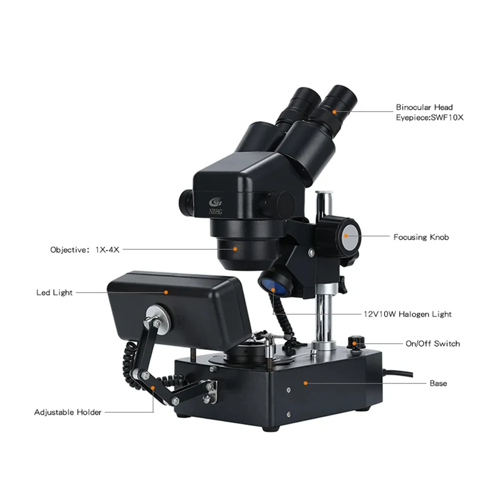 

SWF10x/22mm jewelry microscope laboratory binocular gem testing microscope
