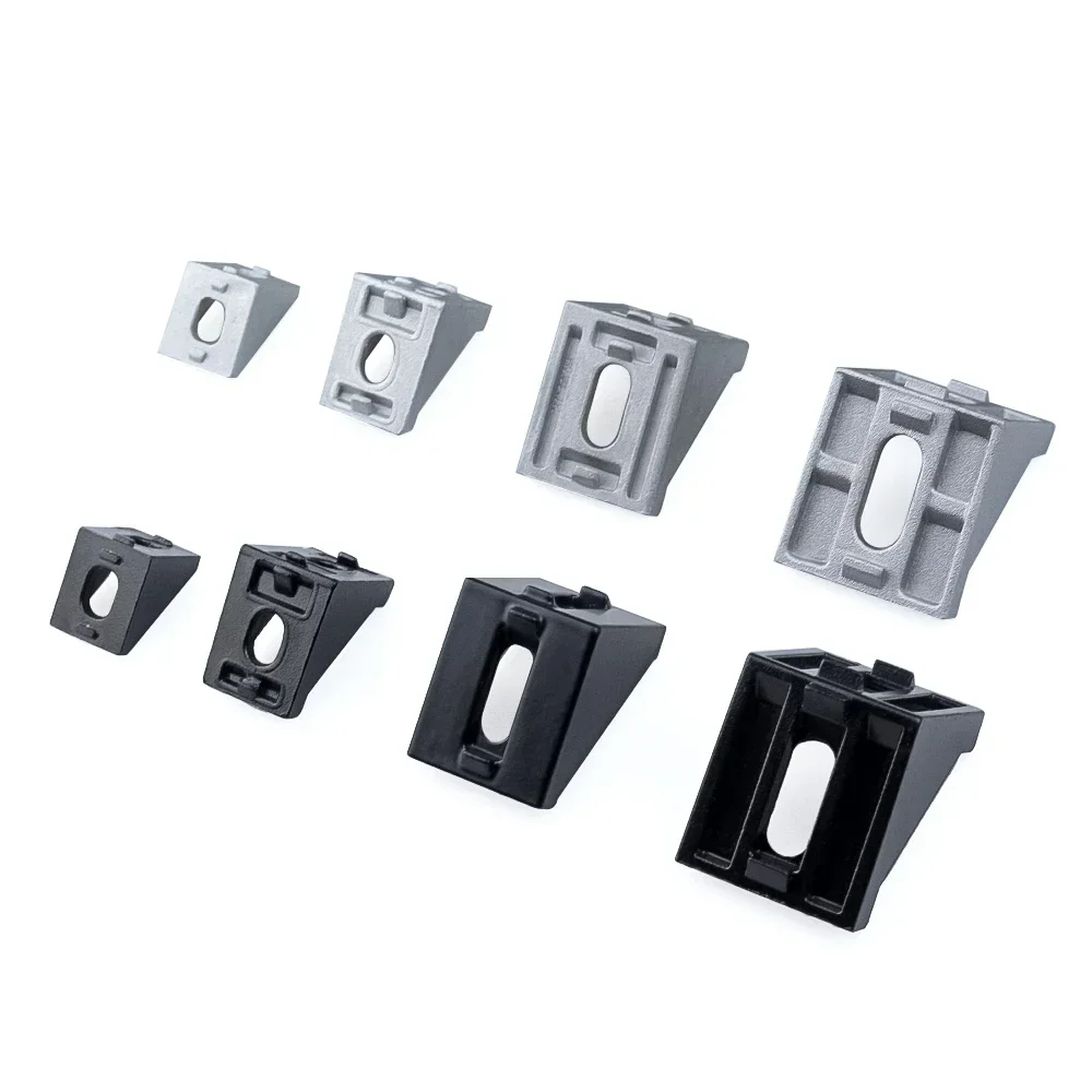 10Pcs Corner Fitting Angle Aluminum Connector Bracket Fastener For 3030 4040 Series industrial Aluminum Profile