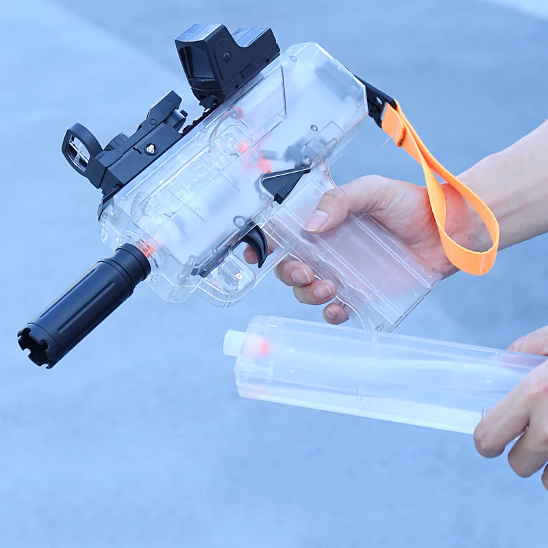 Uzi Electric Water Gun Fully Automatic High Pressure Strong Boys' Toys Water Spray, Squeezing, and Fighting