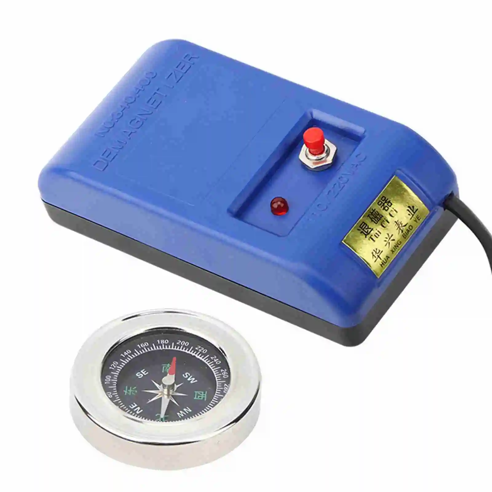 Portable Watch Repair Demagnetizer and Compass Tool Kit for Effective Demagnetization of Moving Parts