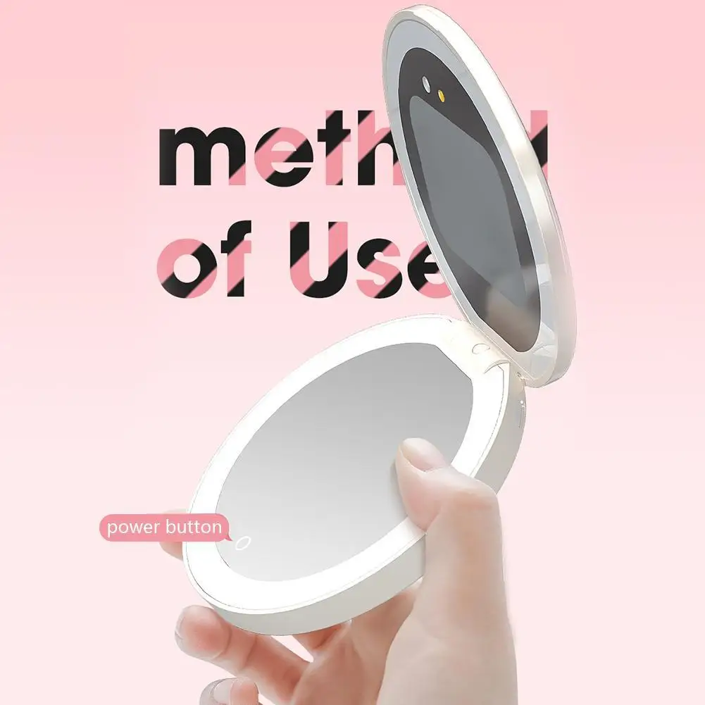 2.8 인치 Uv 선 스크린 테스트 카메라 메이크업 거울 메이크업 감지 Led 뷰티 미러 충전식 선 스크린 G2v1 제거 I2W2