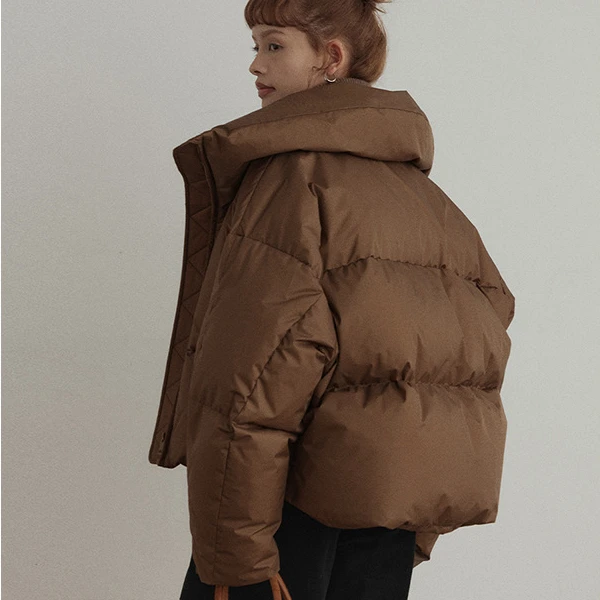 High Quality Women's White Duck Down Down Jacket, 2023 New Winter Lapel 90% White Duck Down Short Down Jacket for Women, Coats