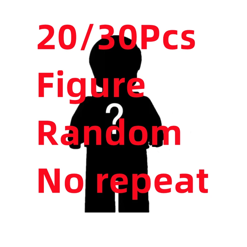 

Feleph 20Pcs/lot Random Figure City Building Block Hero Movie Characters Worker Police Soldier Norepeat Toy for Children Gift