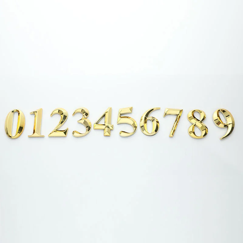 1pc Height 5cm Home Sticker Address Door Label Modern House Number #0-9 Hotel Apartment Door Plate house number signs door signs house numbers number plate