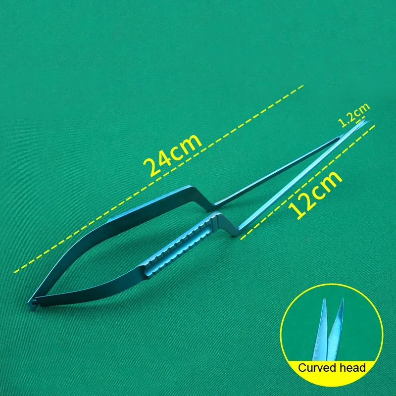 Stainless Steel Titanium Brain Surgery Neurosurgical Gun Microscissors Brain Surgery Straight Elbow
