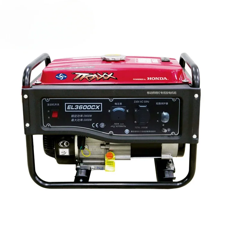 GP200 2.8kW 3.0kW Recoil Starter Single-Phase Gasoline Generators Small 3kva Generator Powered