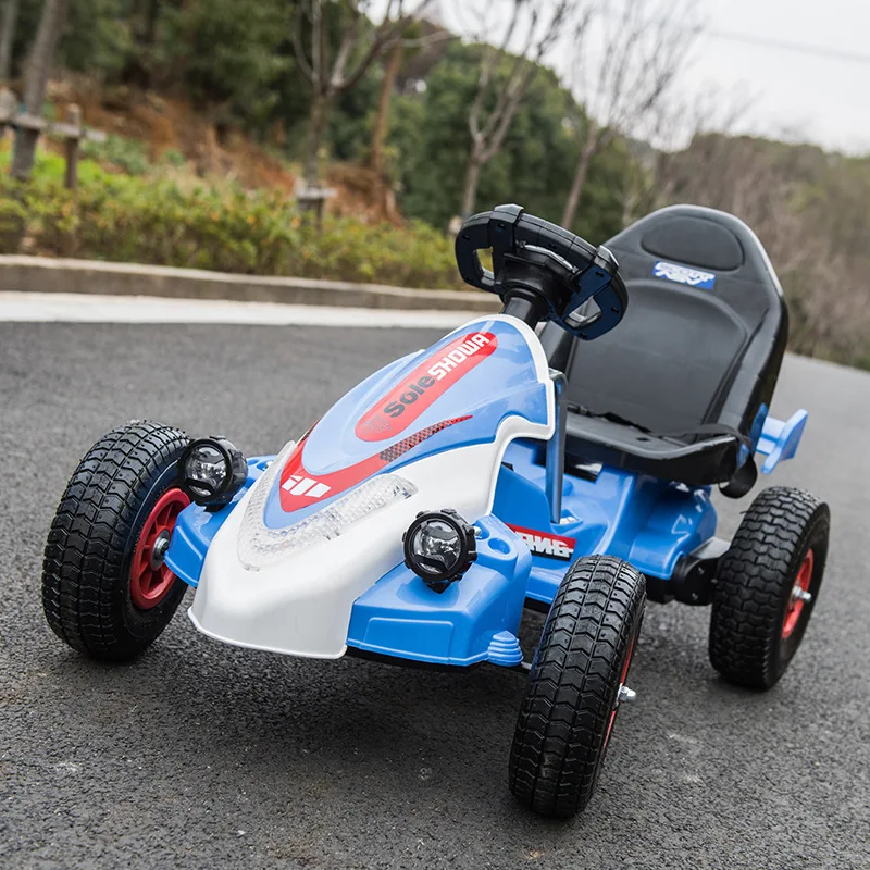 Children's Dual-drive Four-wheel Electric Game Car for Children Kart Outdoor Toys Electric Riding Vehicles for Kids Ride On children electric cars four wheel drive swing shock absorber off road vehicle children riding toy electric car for kids ride on