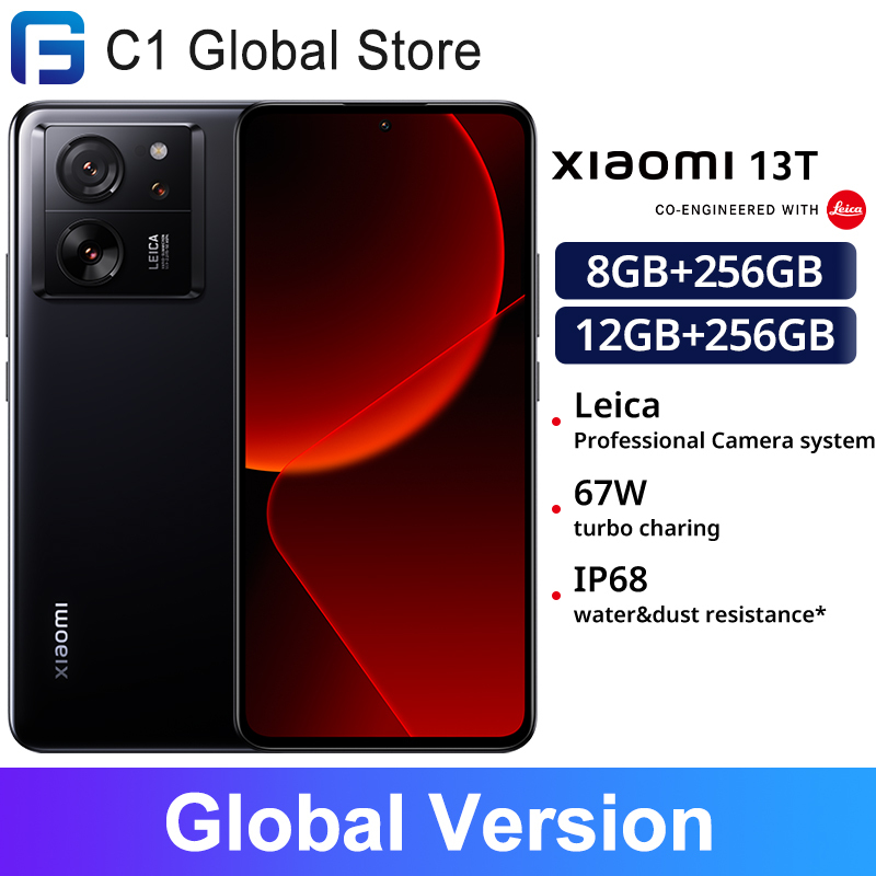 [World Premiere] Xiaomi 13T Global Version 50MP Leica Camera IP68 144Hz AMOLED Display MTK Dimensity 8200-Ultra 67W charing