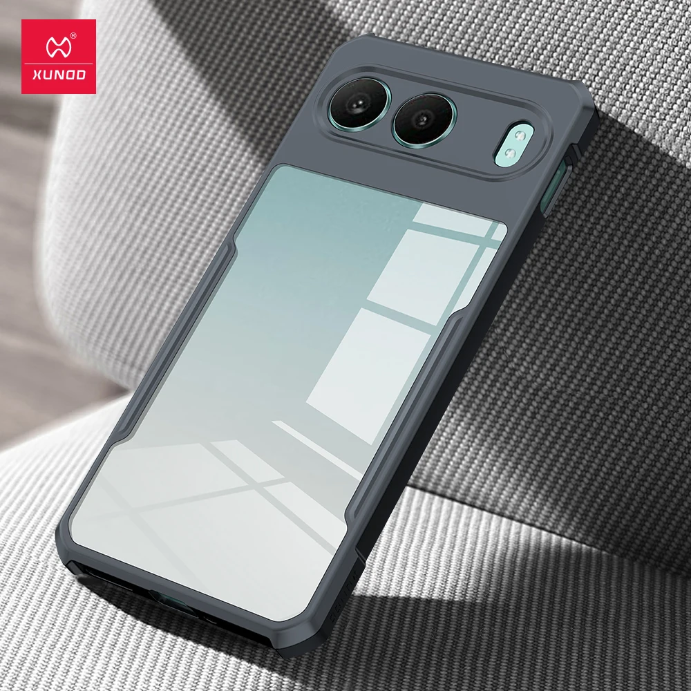 Xundd Airbag Shockproof Transparent Case - Full Camera Protection, PC+TPU Back Shell