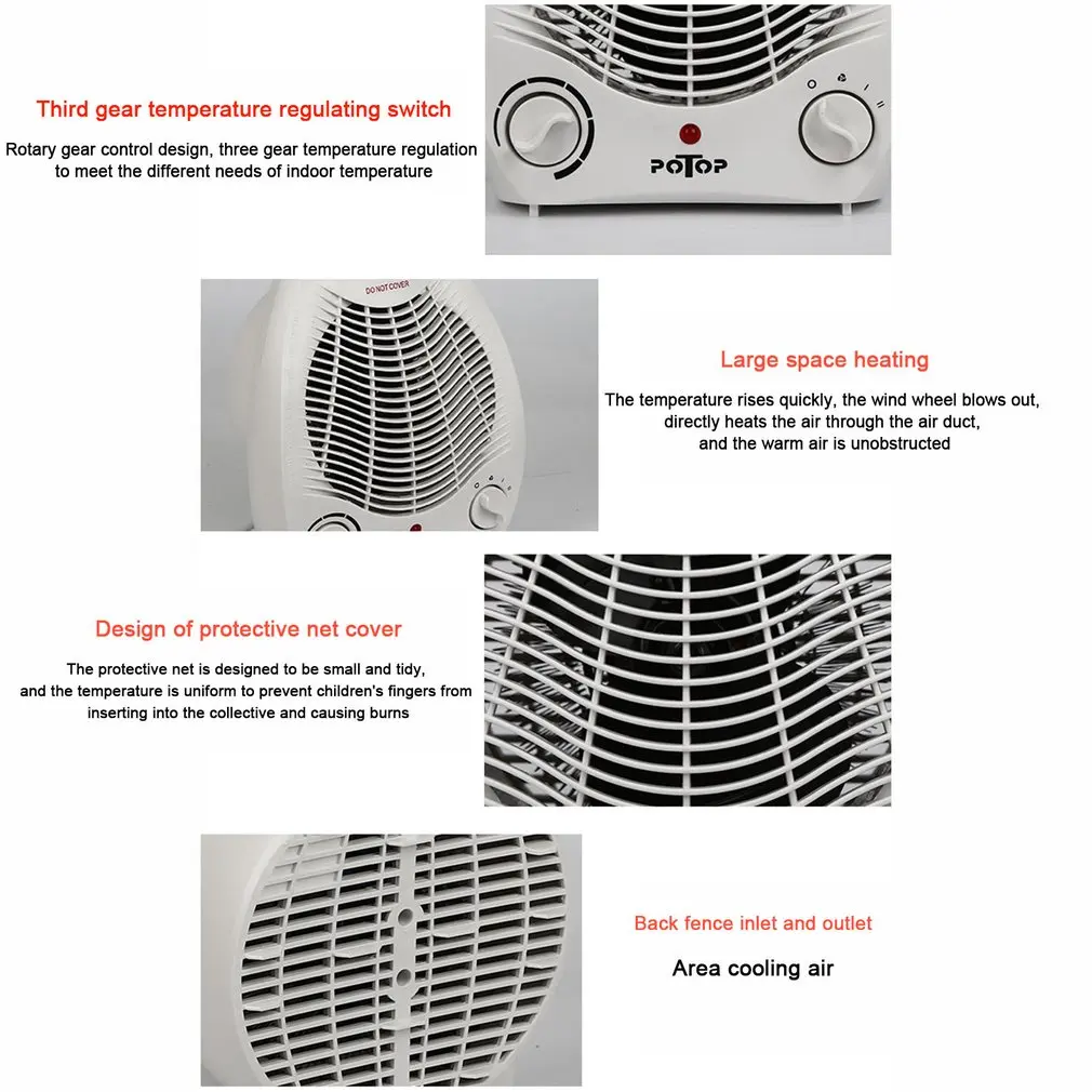 Heater 2000W Desktop Portable High Speed Regulating Electric Heater Air  Circulation Tower Fan Heating Air Cooler - купить по выгодной цене |  AliExpress