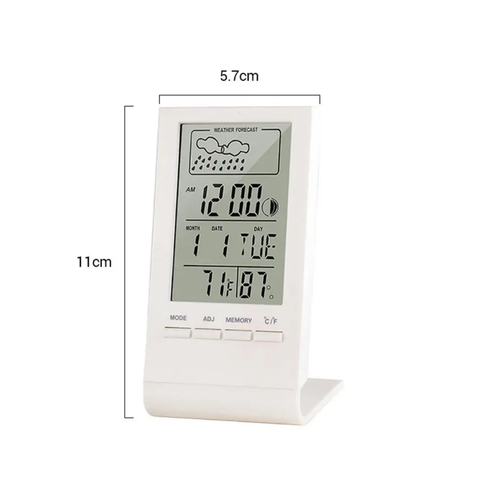 Multifunction Calendar Temperature Digital Alarm Clock Electronic Calendar Thermometer Hygrometer Table Desk Clock with Time digital clock lcd digital clock digital desk clock digital table clock